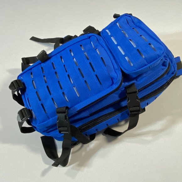 25L Blue Tactical Backpack With Adjustable Straps & Multiple Compartments - Picture 5 of 9